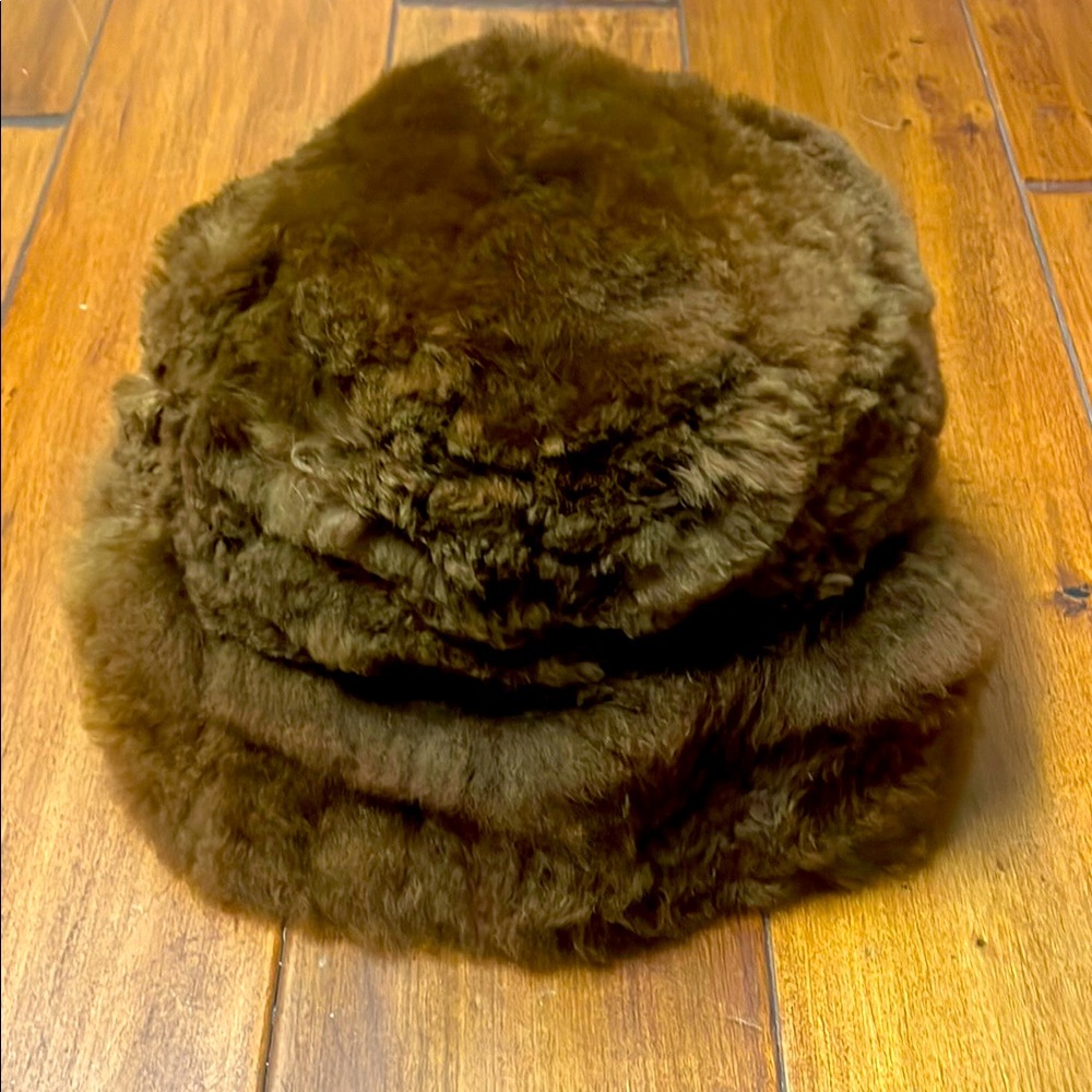 NEW! Mongolian Brown Fur Hat.
Purchased in Peru.